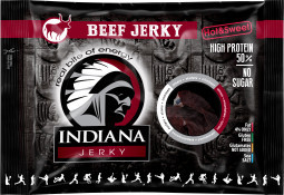 Indiana Jerky Beef Hot & Sweet 100g - 5ks