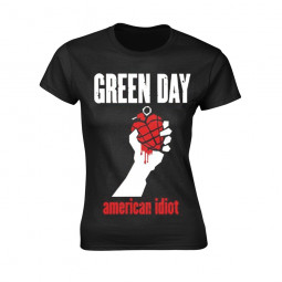 GREEN DAY - AMERICAN IDIOT HEART (BLACK,T-Shirt, Girlie)