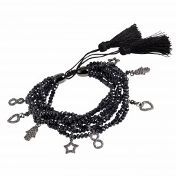 Tassle me up - Bracelet (black/black)