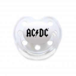 AC/DC (Logo) - Soother - DUDLÍK bílý