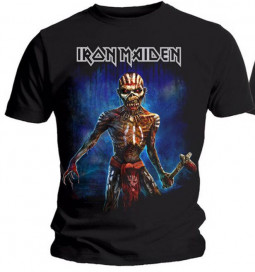 Iron Maiden - Unisex T-Shirt: Axe Eddie Book of Souls European Tour V.2