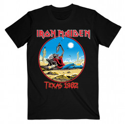 Iron Maiden Unisex T-Shirt: The Beast Tames Texas (Back Print)
