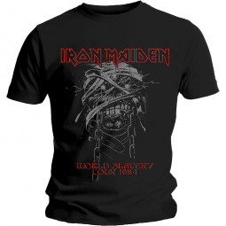 Iron Maiden Unisex T-Shirt: World Slavery 1984 Tour