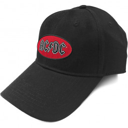 AC/DC Unisex Baseball Cap: Oval Logo AC/DC Unisex Baseball Cap: Oval Logo