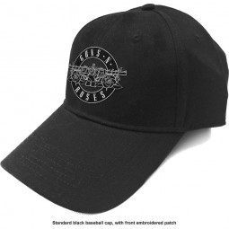 Guns N' Roses - Unisex Baseball Cap: White Circle Logo