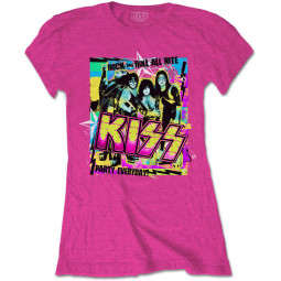 KISS - Ladies T-Shirt: Party Every Day