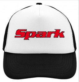 Truckerka - Červené logo - černá/bílá Spark 2022