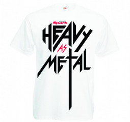 Heavy as Metal New pánské tričko - bílé 2022