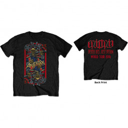 Anthrax - Unisex T-Shirt: Evil King World Tour 2018 (Back Print/Ex Tour)