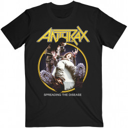 Anthrax - Unisex T-Shirt: Spreading The Disease Track list (Back Print)