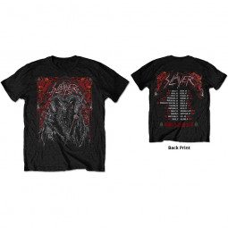 Slayer - Unisex T-Shirt: Baphomet European Tour 2018 (Back Print/Ex Tour)
