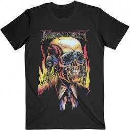 Megadeth - Unisex T-Shirt: Flaming Vic