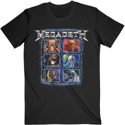 Megadeth - Unisex T-Shirt: Vic Head Grid