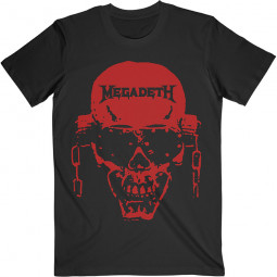 Megadeth - Unisex T-Shirt: Vic Hi-Contrast Red