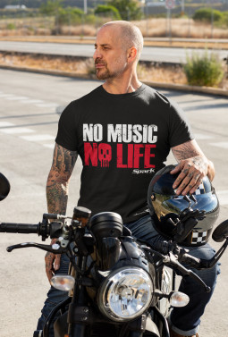 NO MUSIC NO LIFE pánské tričko - černé 2022 (skladem)