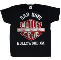 Motley Crue - Unisex T-Shirt: Bad Boys Shield