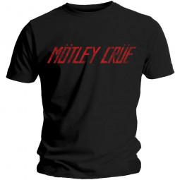 Motley Crue - Unisex T-Shirt: Distressed Logo