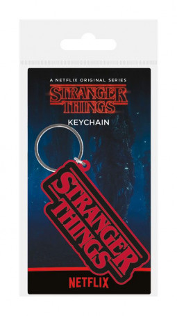 Stranger Things Rubber Keychain Logo 6 cm - klíčenka