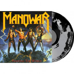 MANOWAR - Fighting the world SILVER / BLACK SPECIAL ED. - LP