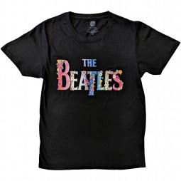 The Beatles Unisex T-Shirt: Floral Log - TRIKO
