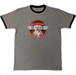 Van Halen Unisex Ringer T-Shirt: Circle Logo - TRIKO