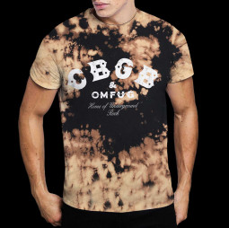 CBGB Unisex T-Shirt: Classic Logo (Wash Collection) - TRIKO