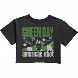 Green Day Ladies Crop Top: American Idiot Wings - TRIKO