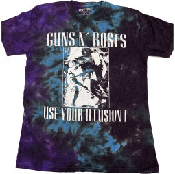 Guns N' Roses Unisex T-Shirt: Use Your Illusion Monochrome (Wash Co - TRIKO