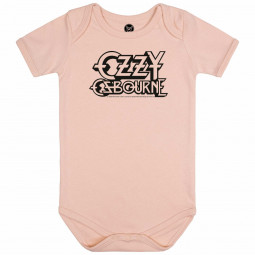 Ozzy Osbourne (Logo) - Baby bodysuit - pale pink - black