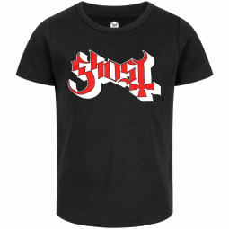 Ghost (Logo) - Girly shirt - black - red/white