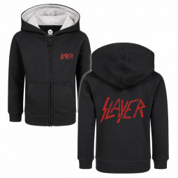 Slayer (Logo) - Kids zip-hoody - black - red