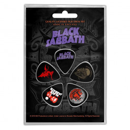 Black Sabbath Plectrum Pack: Purple Logo (TRSÁTKA)