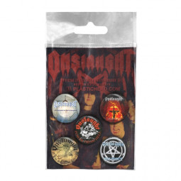 ONSLAUGHT BUTTON BADGE SET (PLACKY)