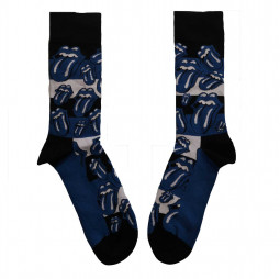 The Rolling Stones Unisex Ankle Socks: Blue Tongues - PONOŽKY