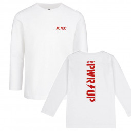 AC/DC (PWR UP) - Kids longsleeve - white - red