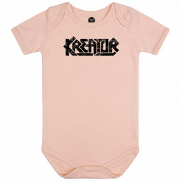 Kreator (Logo) - Baby bodysuit - pale pink - black