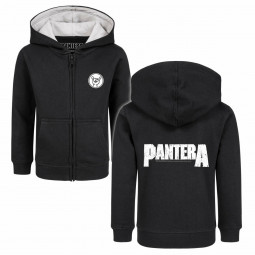 Pantera (Logo) - Kids zip-hoody - black - white