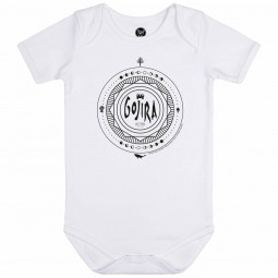 Gojira (Moon Phases) - Baby bodysuit - white - black