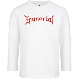 Immortal (Logo) - Kids longsleeve - white - red