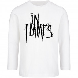 In Flames (Logo) - Kids longsleeve - white - black