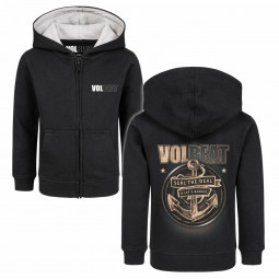 Volbeat (Anchor) - Kids zip-hoody - black - multicolour - mikina