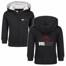 Volbeat (SkullWing) - Baby zip-hoody - black - red/white - mikina