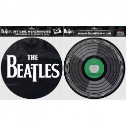 The Beatles Turntable Slipmat Set: Drop T Logo & Apple (Retail Pack)
