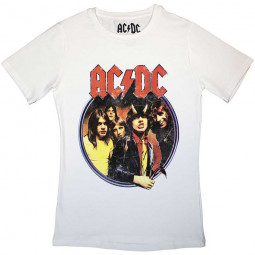 AC/DC - HIGHWAY TO HELL (CIRCLE) (WHITE) (GIRLIE) - TRIKO