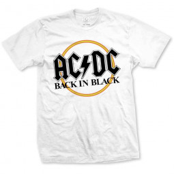 AC/DC - BACK IN BLACK (WHITE) - TRIKO