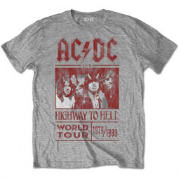 AC/DC - HIGHWAY TO HELL (WORLD TOUR 1979/1980) (GREY) - TRIKO