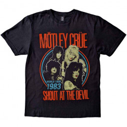 MOTLEY CRUE - VINTAGE WORLD TOUR DEVIL - TRIKO