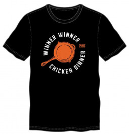 Playerunknown's Battlegrounds (PUBG) T-Shirt Frying Pan Winner Winner Chicken Dinner Size S