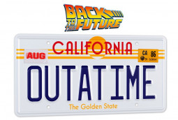 Back To The Future Replica 1/1 Â´OutatimeÂ´ DeLorean License Plate