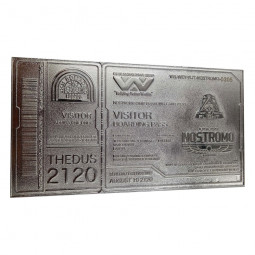 Alien Replica Nostromo Ticket Limited Edition (silver plated)